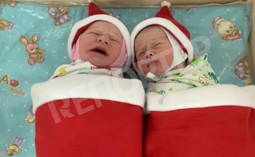 Счастливые! В Никополе на Рождество появились на свет двойняшки