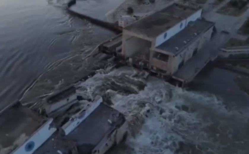 Рівень води в Каховському водосховищі поблизу Нікополя впав на 7 метрів