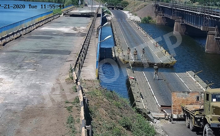 За работой понтонного моста в Алексеевке можно следить онлайн